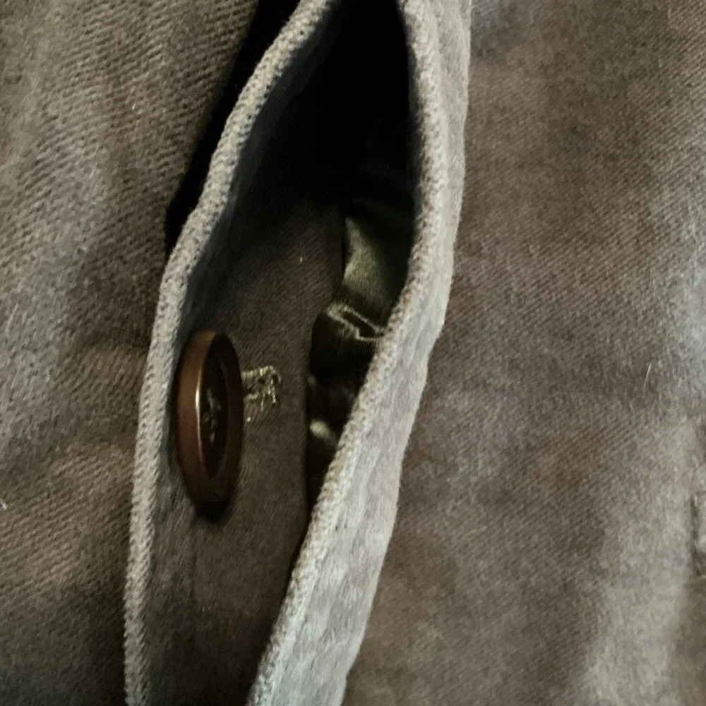 🌺BANANA REPUBLIC BROWN SOFT COTTON CONCEALED BUTTONS FRONT POCKETS TRENCH COAT